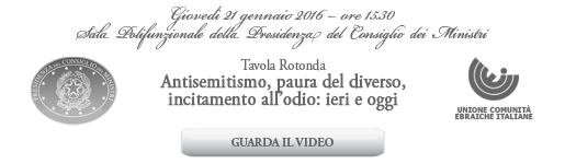 Tavola Rotonda - Antisemitismo, paura del diverso, incitamento all'odio: ieri e oggi